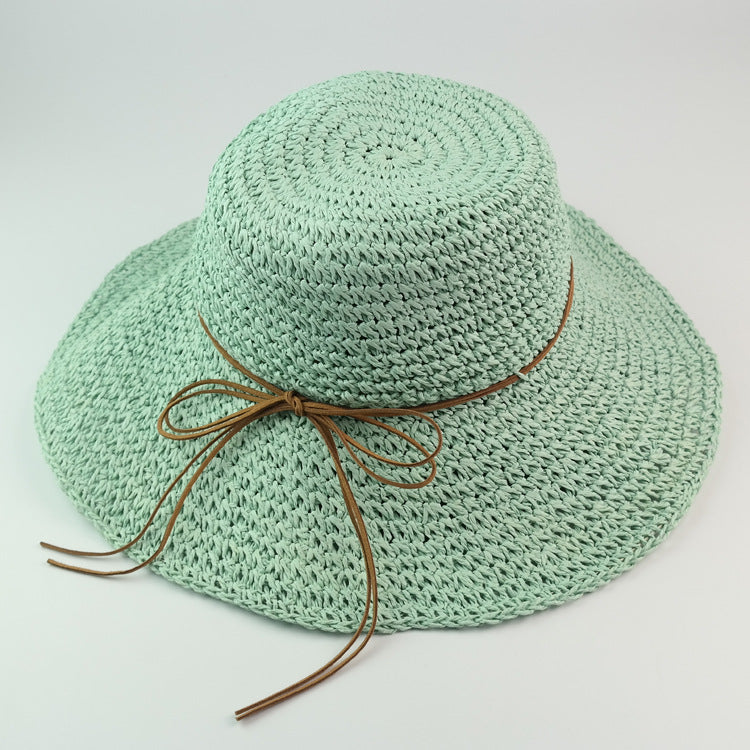 Women's Straw Versatile Travel Sunshade Beach Hat
