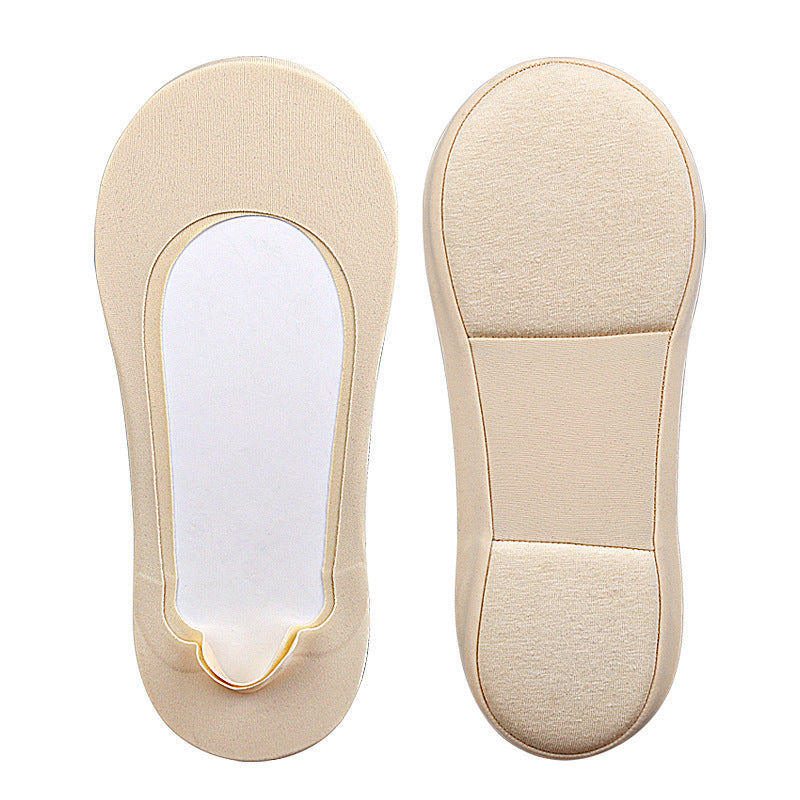 Women's Arch Invisible Low Cut Socks Soft Sponge Shock Absorption