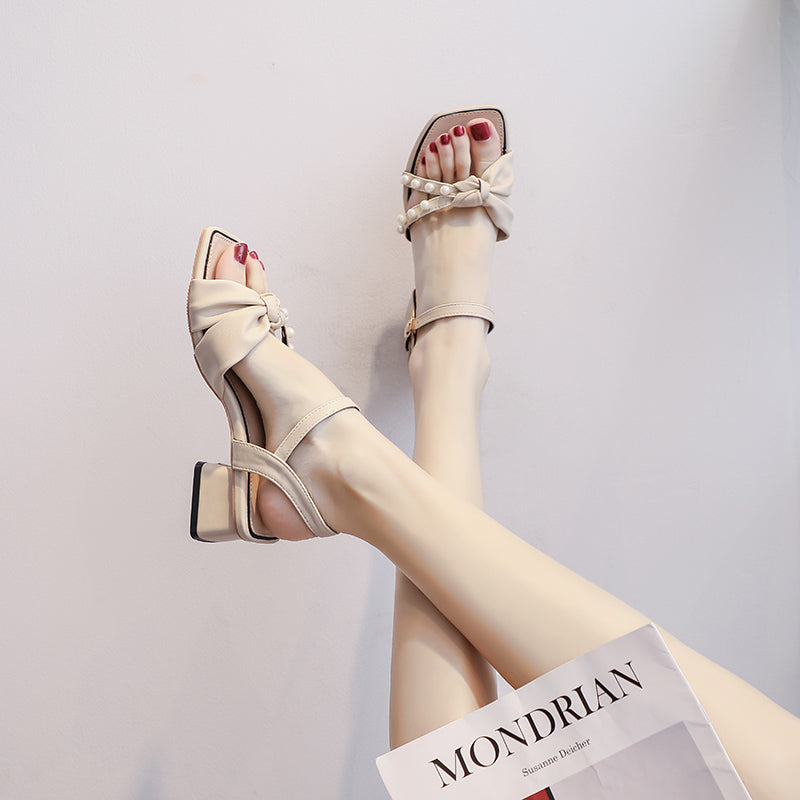 Gentle Fairy Style With High-heeled Sandals Female Trend