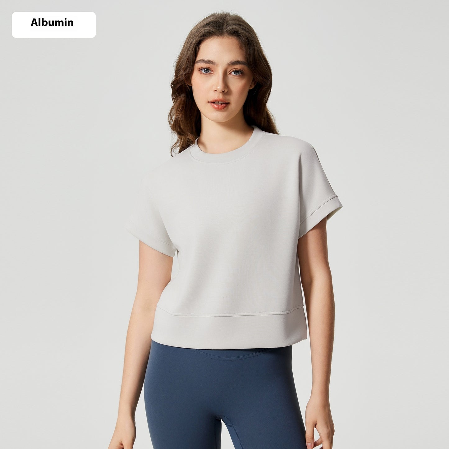 Fritidssport Cloud Sense Air Layer Kort Løs Tynd Yoga T-shirt