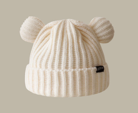 Face Slimming Bucket Hat Warm Knitted Hat Beret