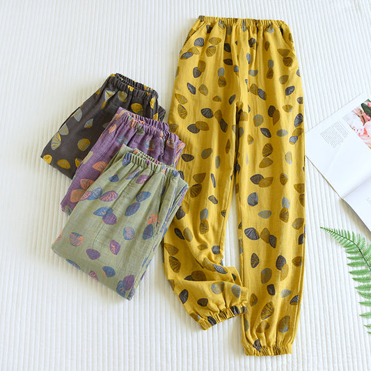 Women's Fashion Cotton Loose Anti-mosquito Home Pants