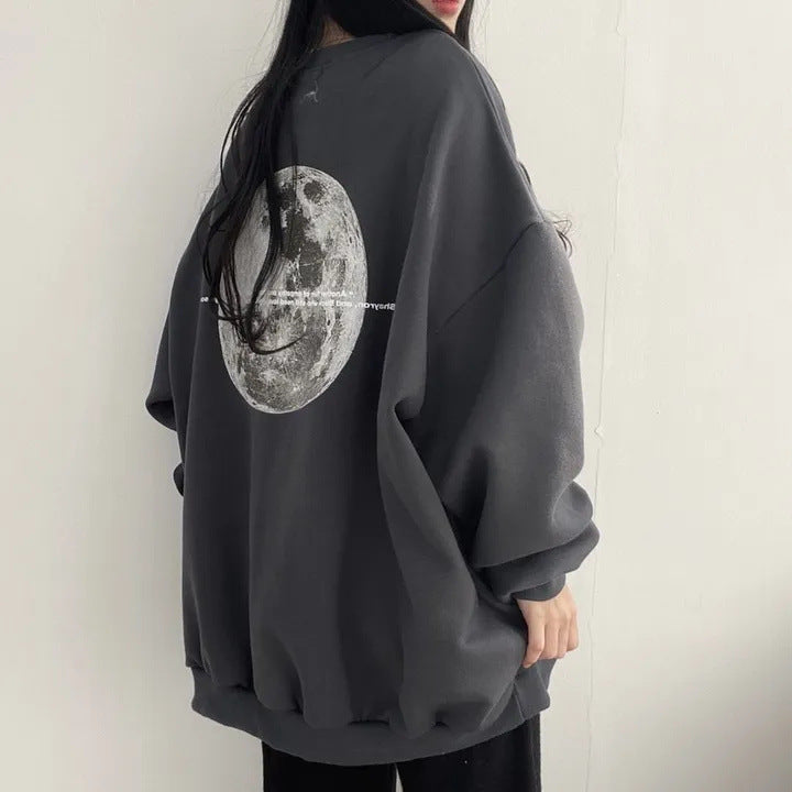 Heavy American Moon Plus Size Long Sleeve Sweater