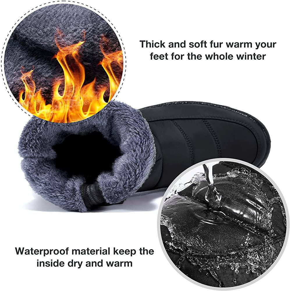 Women's High-top Waterproof Non-slip Cotton Boots