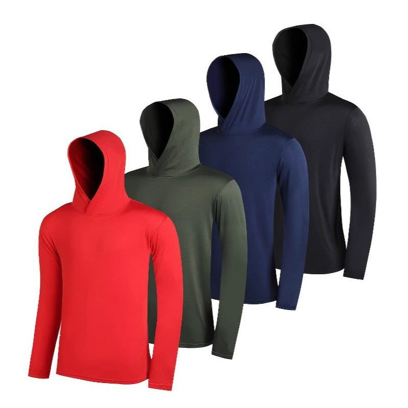 Autumn And Winter With Hat Pullover Long Sleeve T-shirt