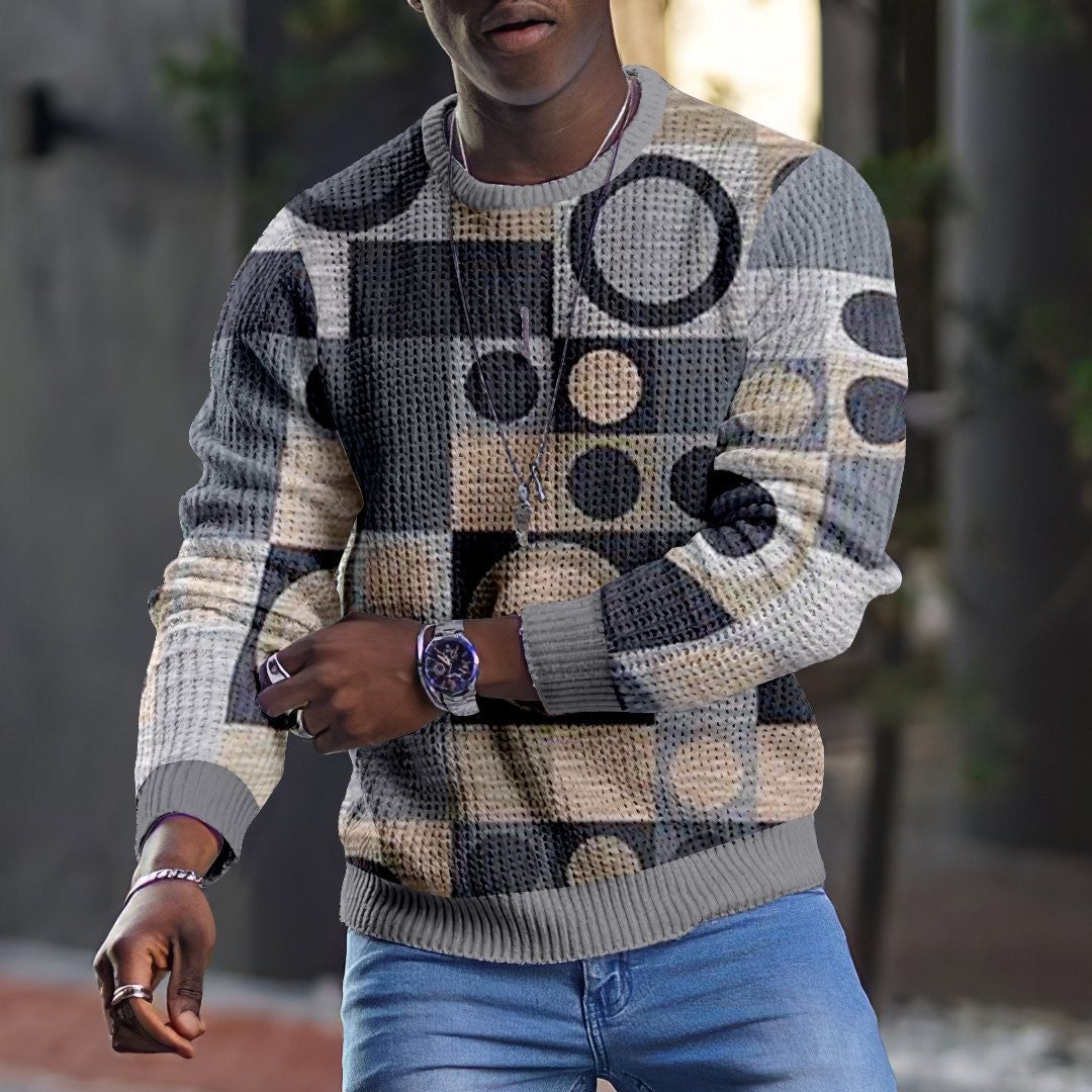 3D Pullover til Mænd – Afslappede Langærmede T-shirts