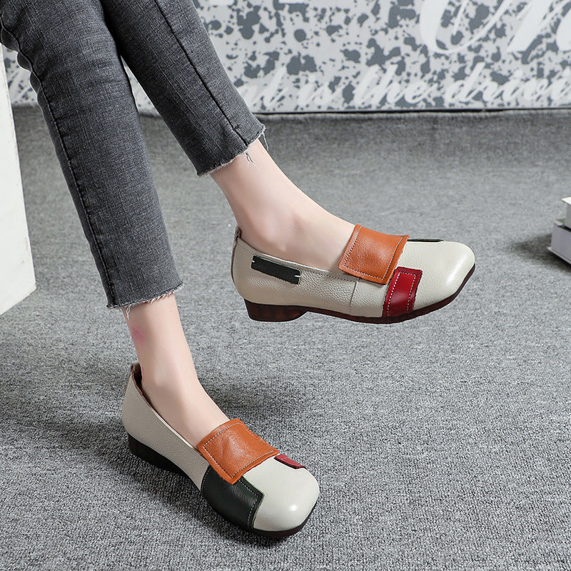 Women's Contrast Casual Soft Soled Shoes