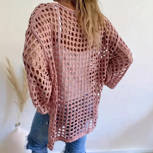 Comfortable Casual Fashionable Women's Loose Knit Sweater
