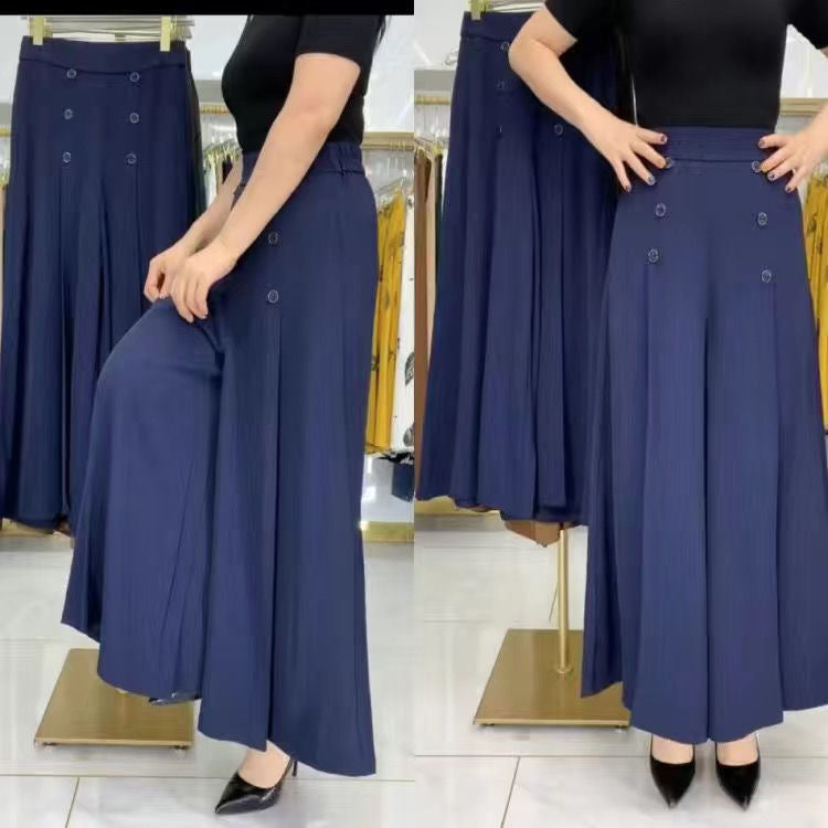 Women's Loose Fashion High Waist Thin Wide Leg Pants