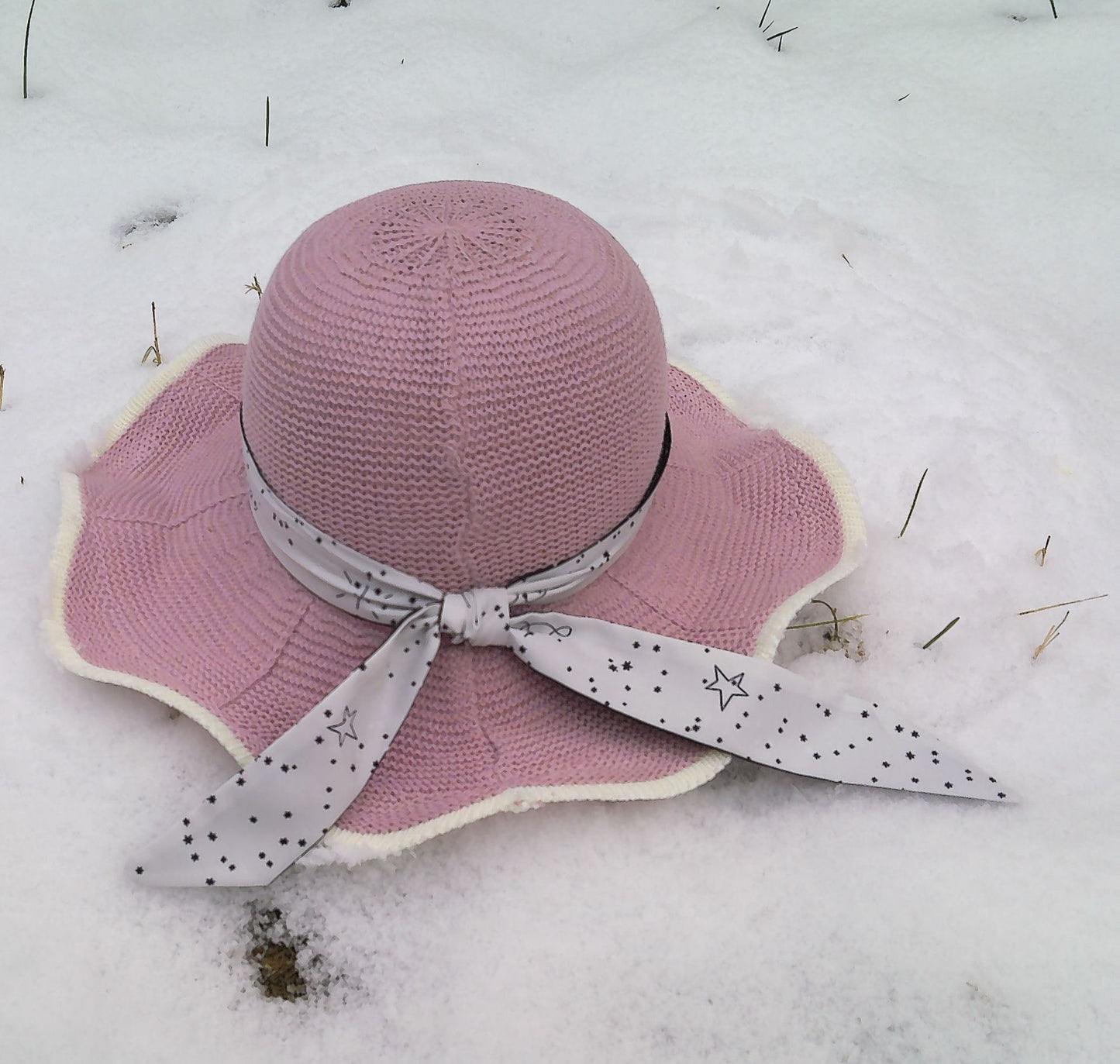 Ladies Summer Wide-brimmed Sunscreen Tricot Bucket Hat