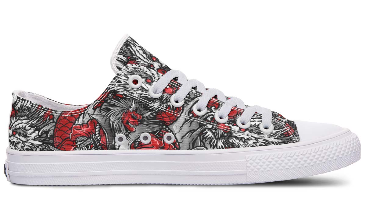 Fashion Print Couple Low-Top Canvas Shoes