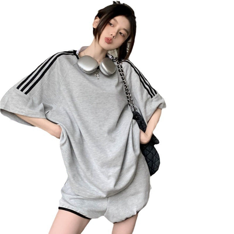 Female Fashion Influencer Sportswear Casual Short Sleeve