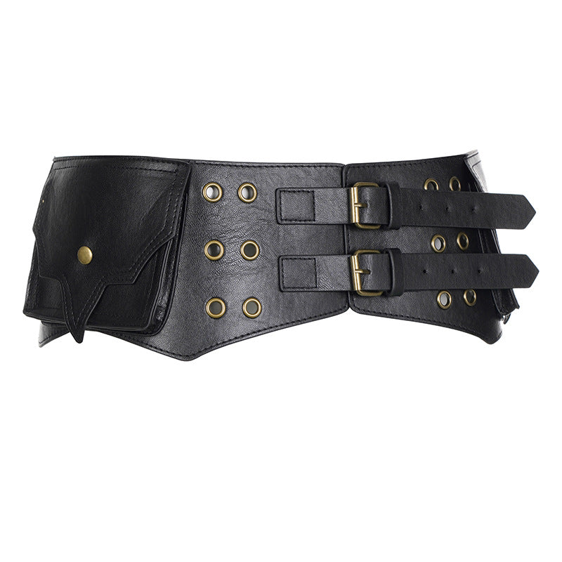 Heavy Industry Adjustable Belt Waist Bag Waste Soil Style Clothing Matching Belt