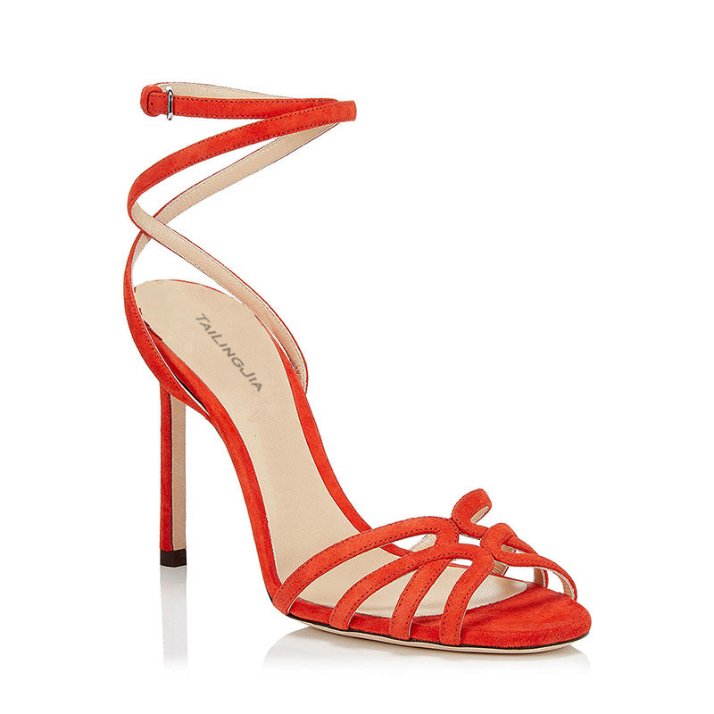 European And American Fashion Large Size High Heel Sandals