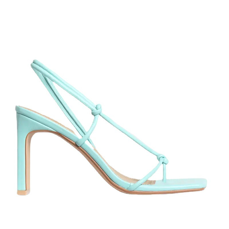 Ladies Fashion Square Toe Strap Chunky Heel Plus Size Sandals