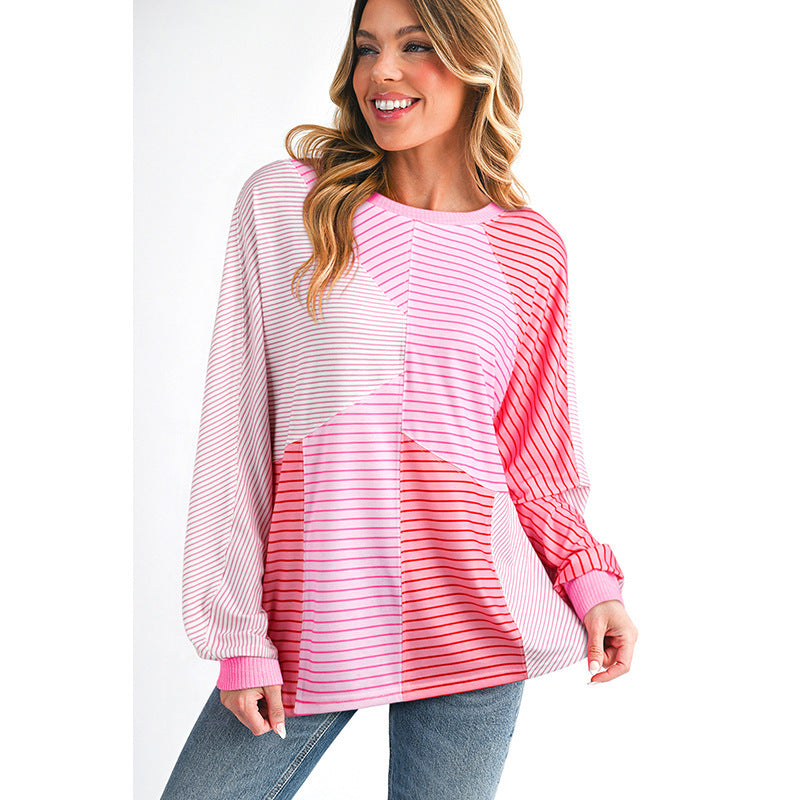 Women's Casual Printed Round Neck Sweatshirt