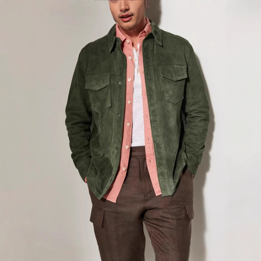 Noah Suede Shirt Jacket Men's Coat