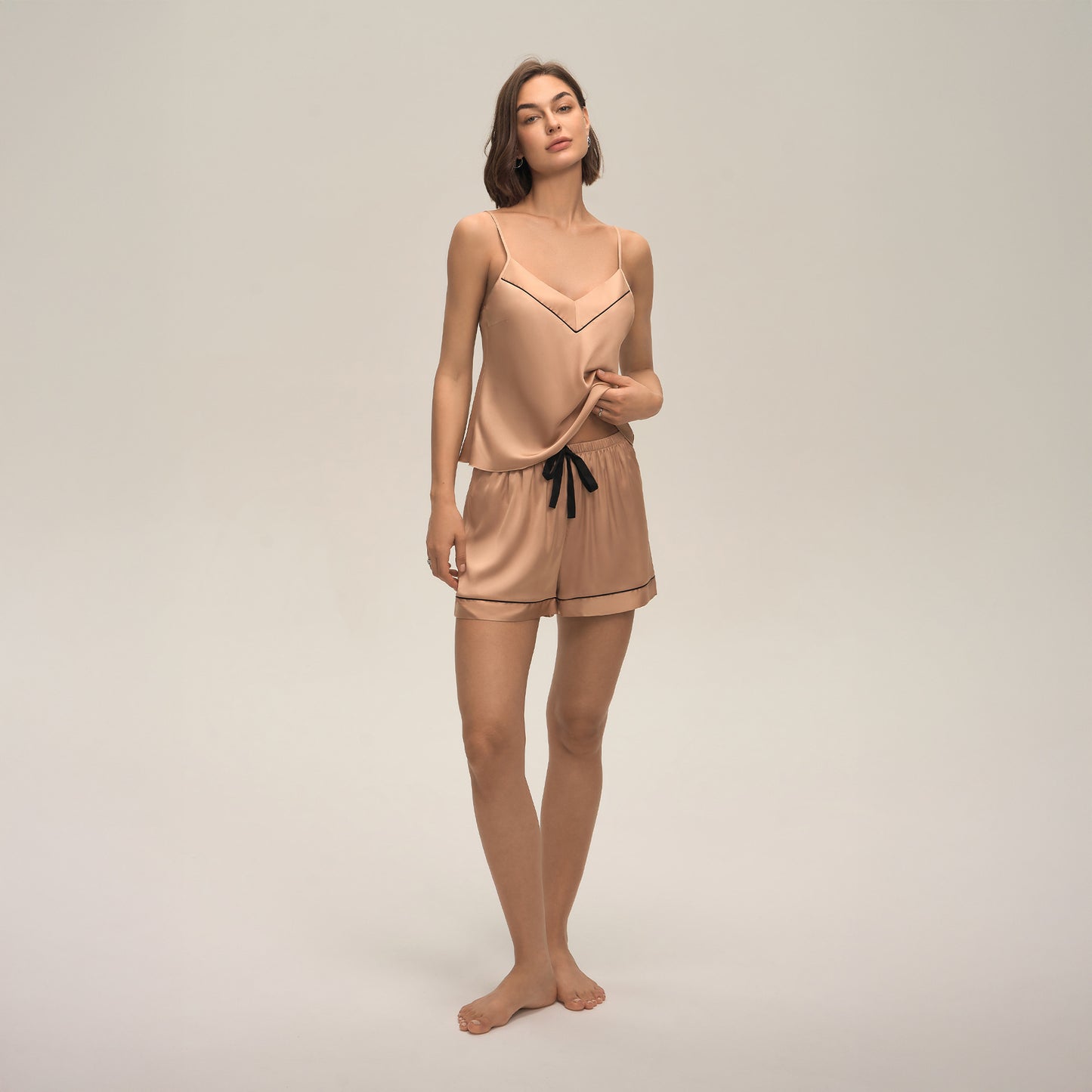 Suspender Shorts Set Two Piece Pajama And Loungewear Set