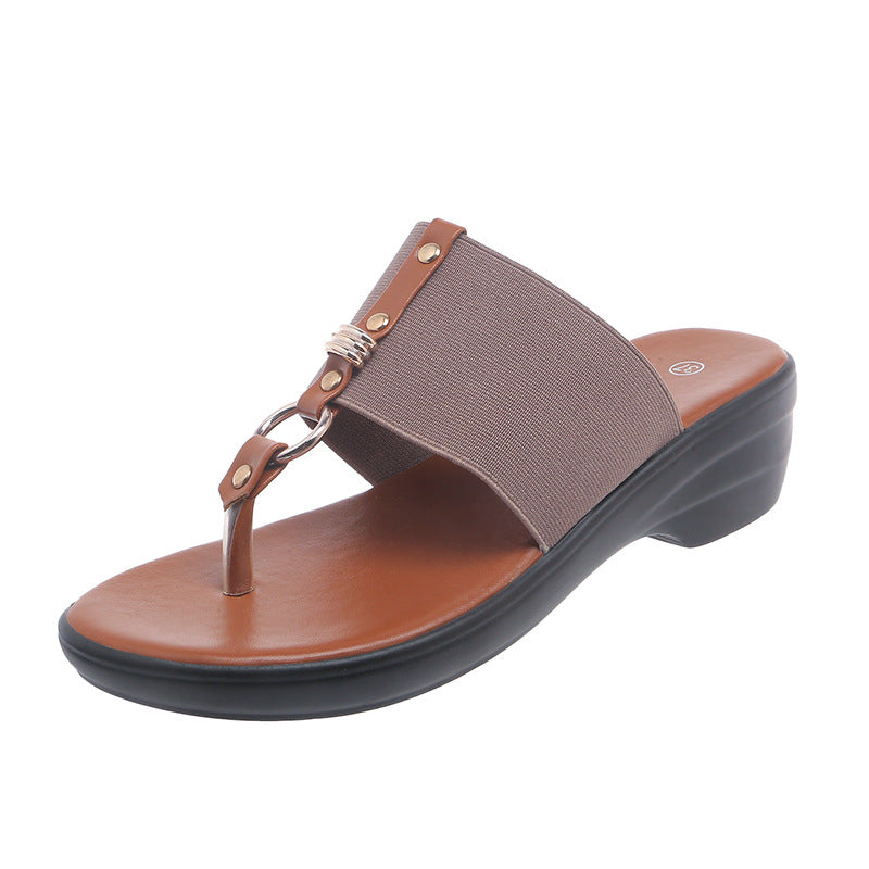 Plus Size European And American Roman Fashion Flip-flops Slip-on Sandals