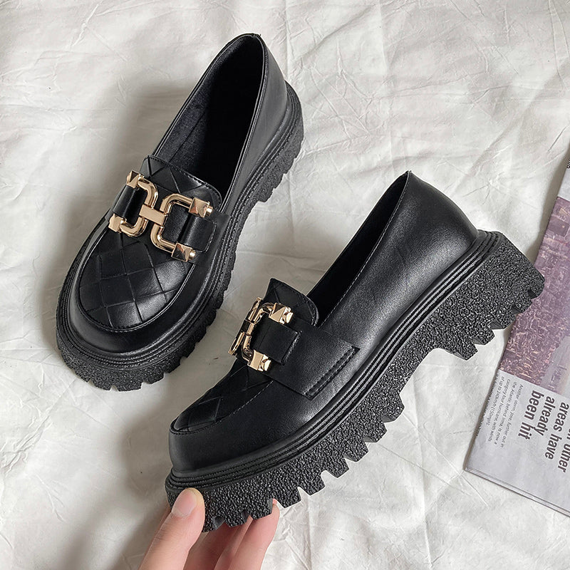 British Style Retro Platform Platform Women's Shoes