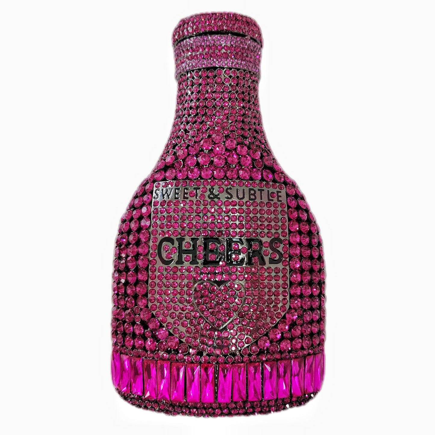 Champagneflaske Rhinsten Aftenclutch Dame Taske