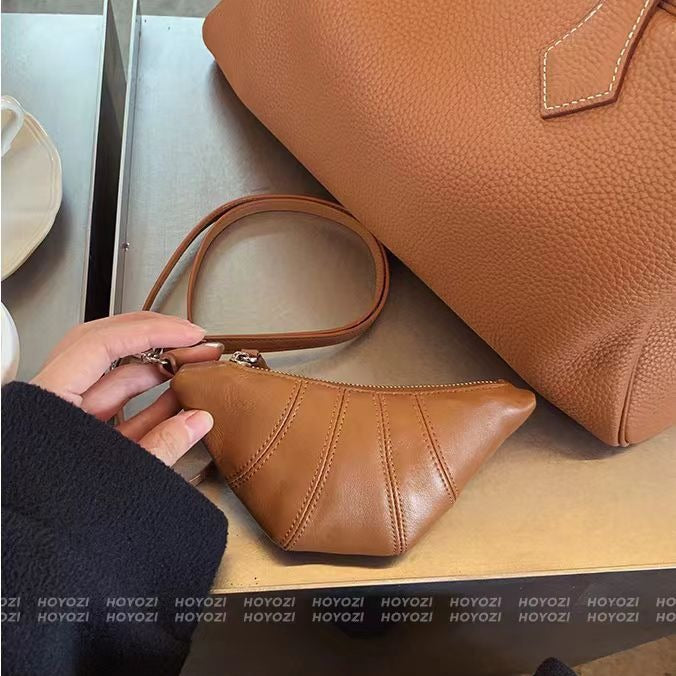 Special-interest Design Leather Mini Tribute Croissant
