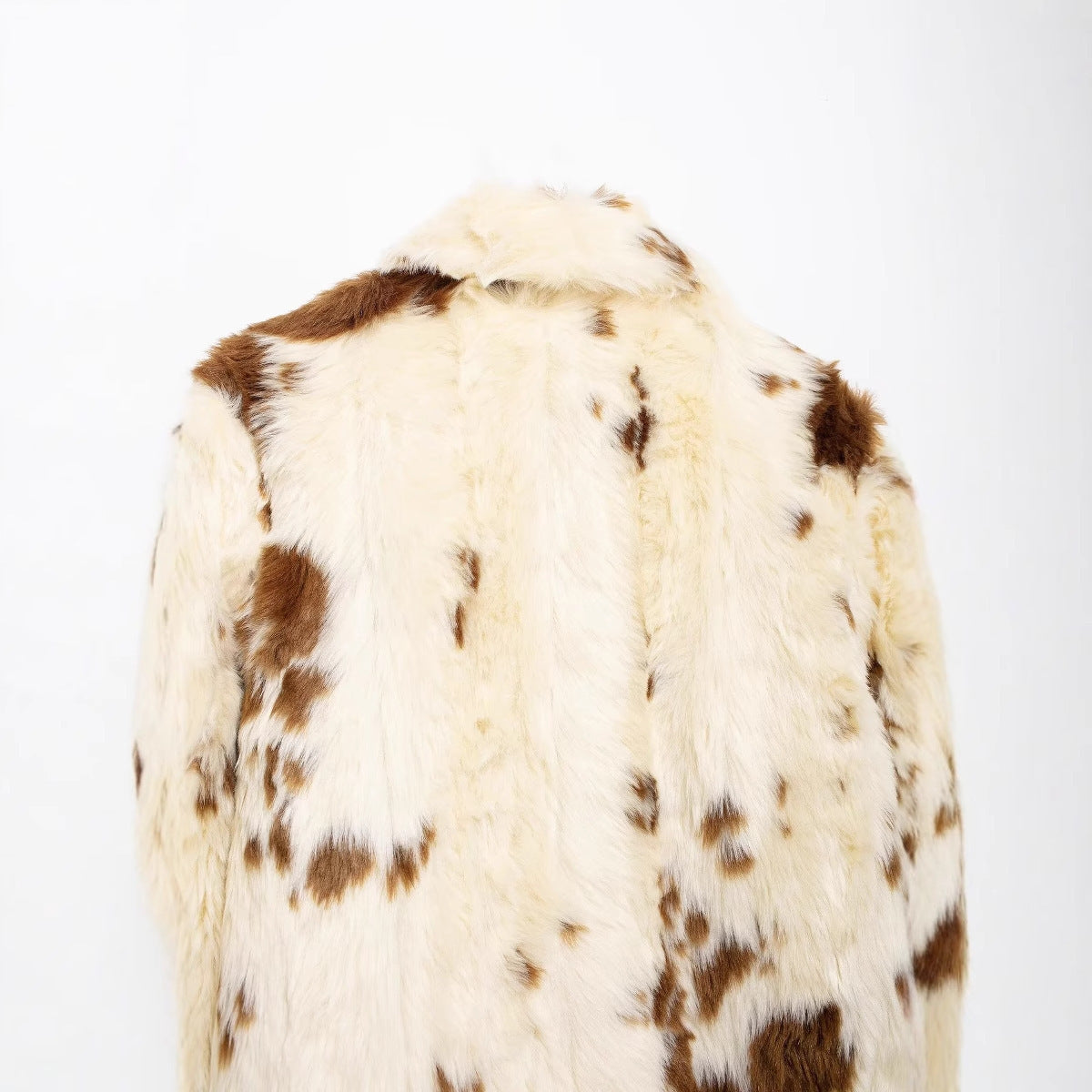 European And American Style Artificial Fur Effect Short Chic Jacket Coat