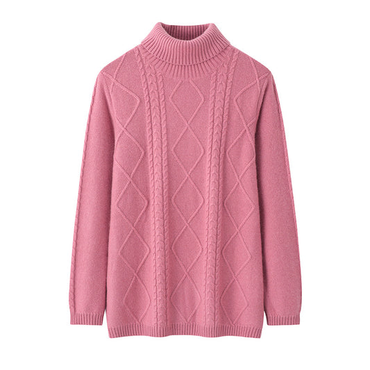 Women's Double-strand Thick Wool Knitted Bottoming Shirt