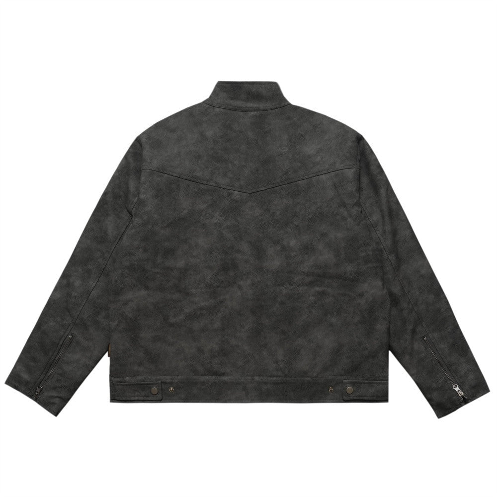 High Street Biker's Leather Jacket Male