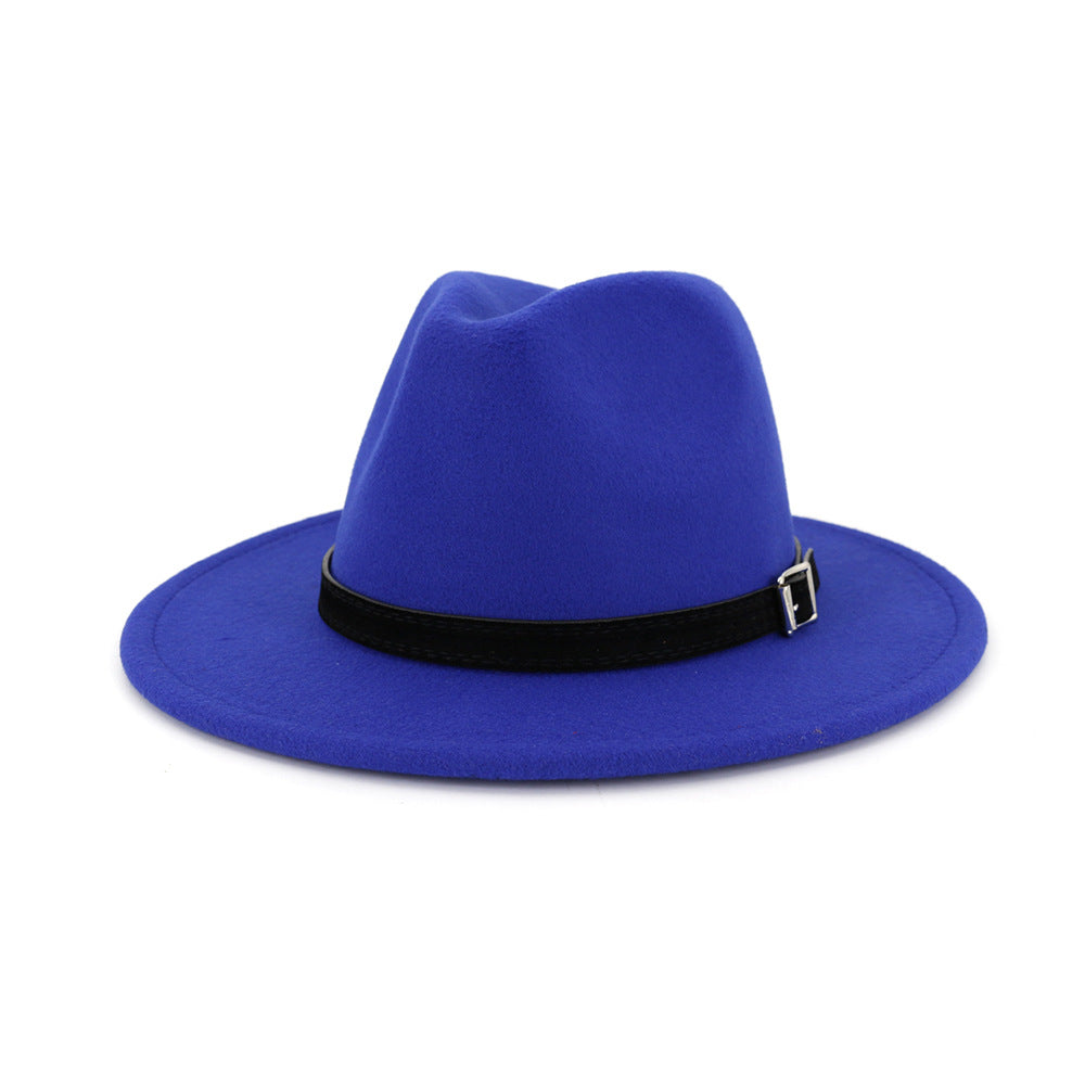 Women's Autumn And Winter Classic Jazz Hat Woolen Hat