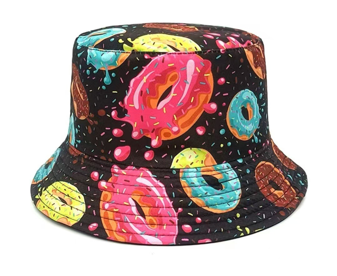 Creative Pattern Series Double-sided Wear Sunshade Breathable Bucket Hat