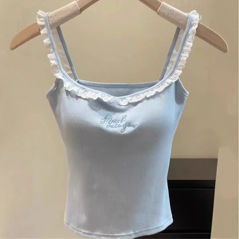 Women's Lace Camisole With Chest Pad