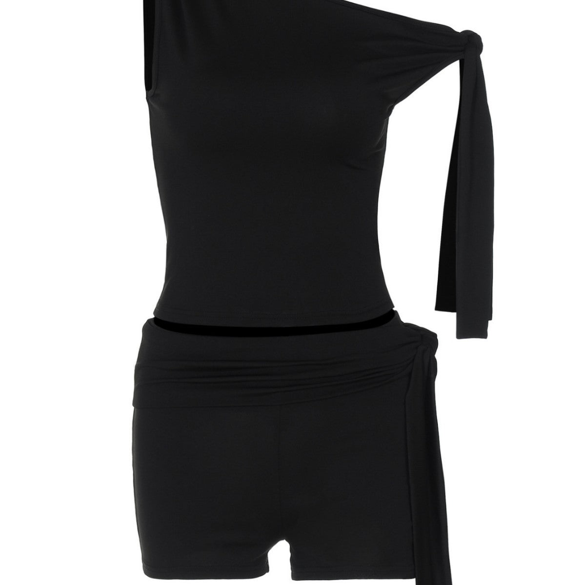New Stylish Solid-color Off-shoulder Sleeveless Top
