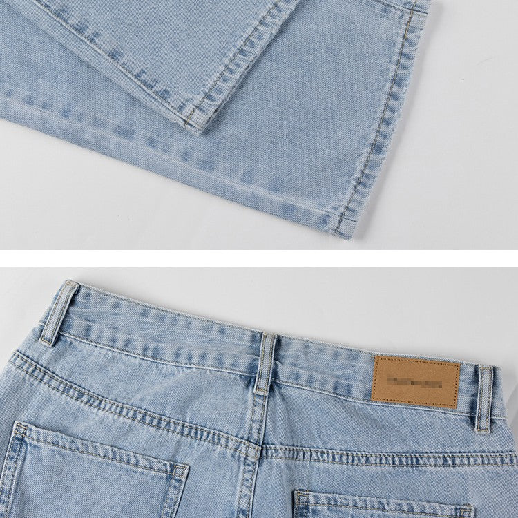 Ins Pendler Blå Bomuldsdenim Jeans til Kvinder