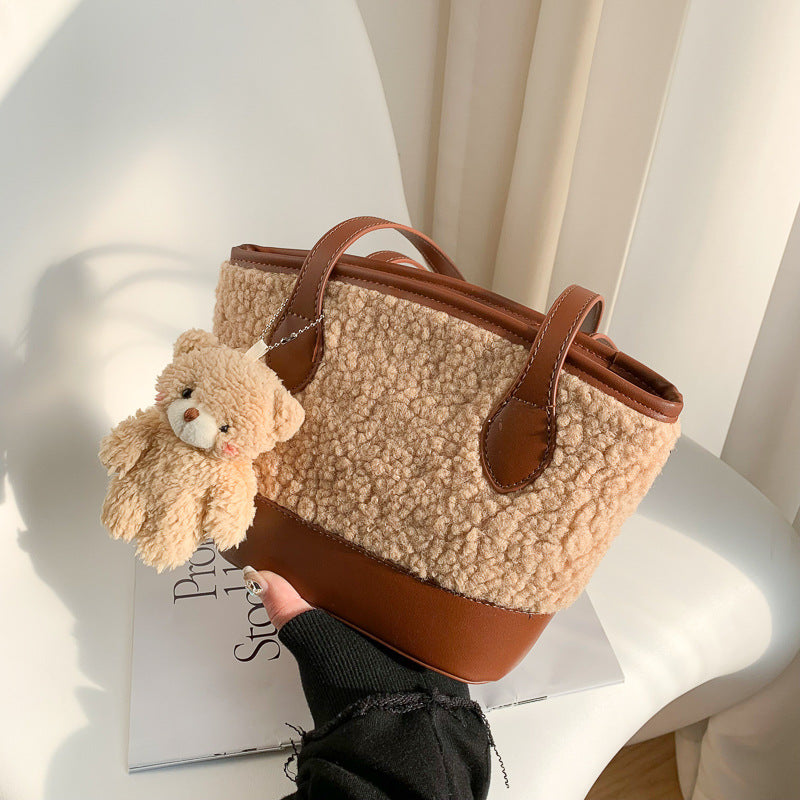Fashion New Plush All-match One-shoulder Armpit Bag
