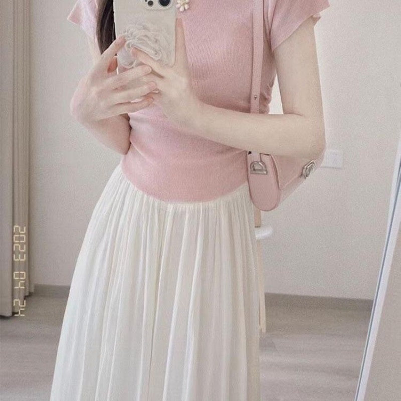 Korean Drama-style Elegant Lady Two-piece Set