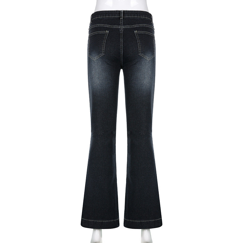 Temperament Street Hot Girl Mopping Pants Bukser