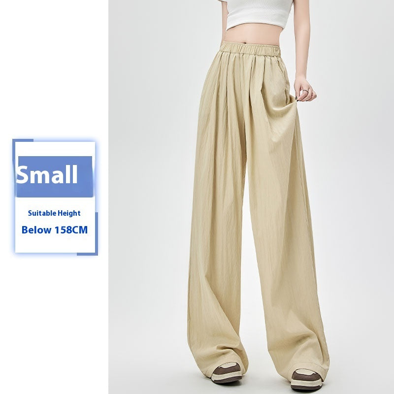 Women's Summer Thin High Waist Loose Casual Wide Leg Pants