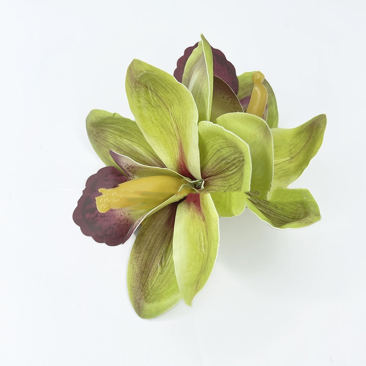 Double Orchid Barrettes Bohemian Vacation Style Hairpin