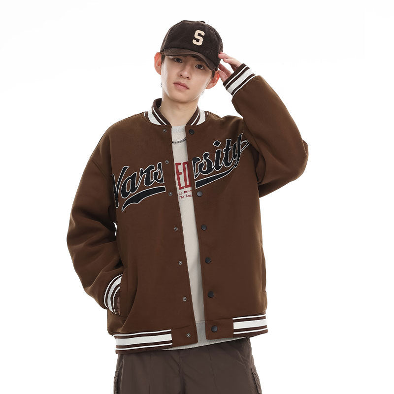 American College Style Baseball Jacket Men's Ins