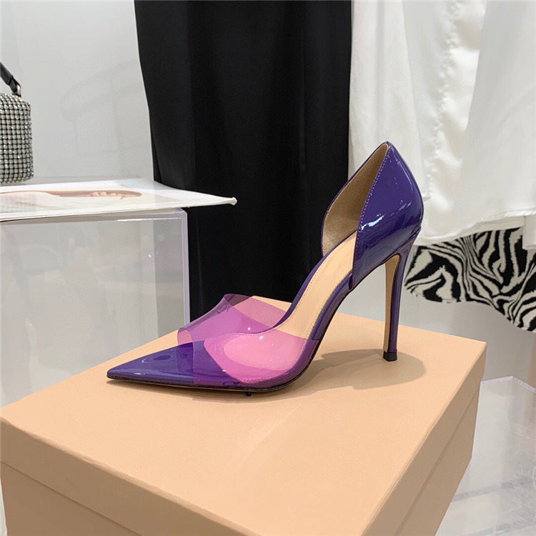 Pointed Peep Toe Sexy Fashion Stiletto Heel High Heels