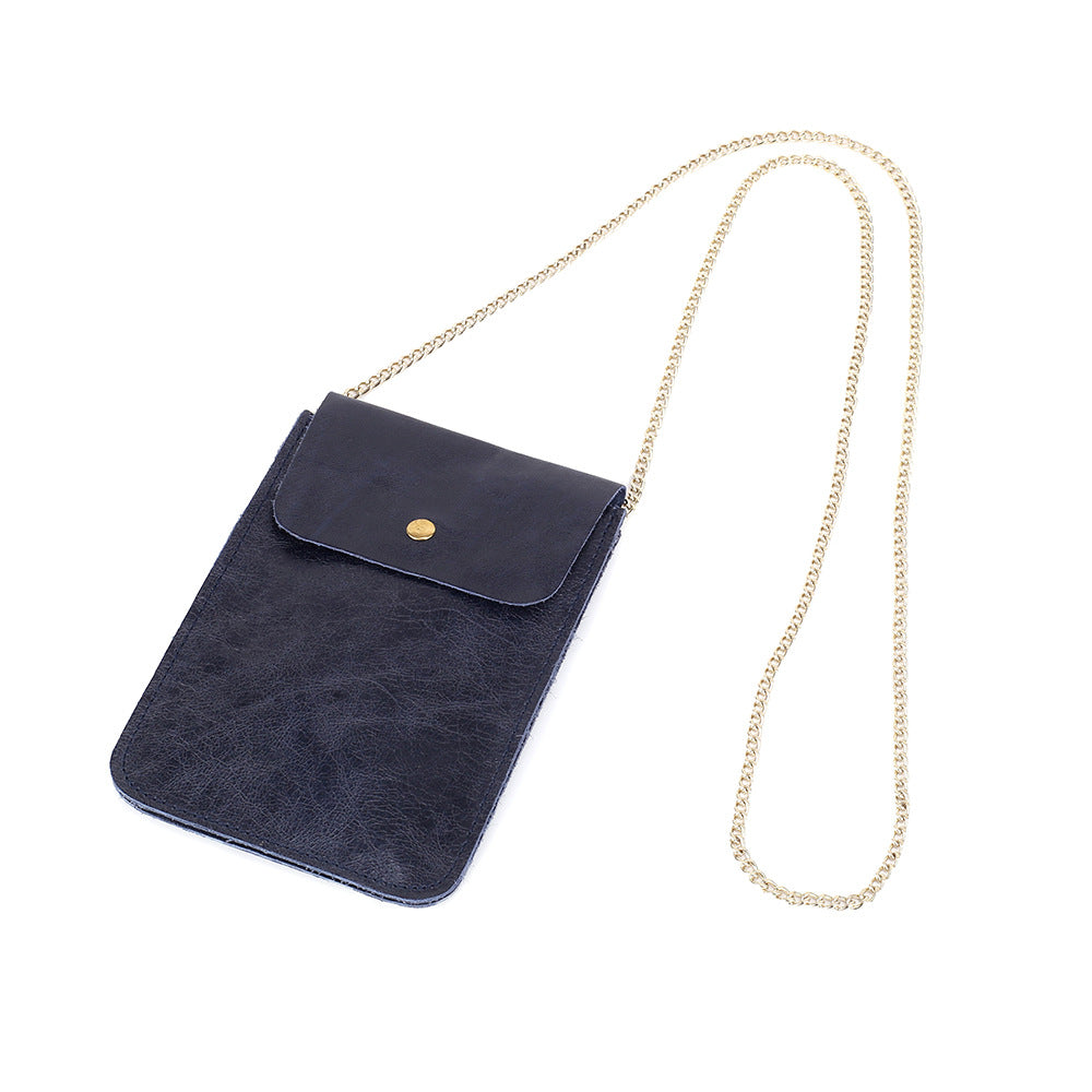 Women's Fashionable And Versatile Head Layer Cowhide Clutch Bag