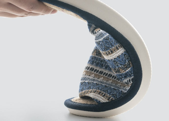 Hemp Slippers Women Floor Couples Non Slip Interior