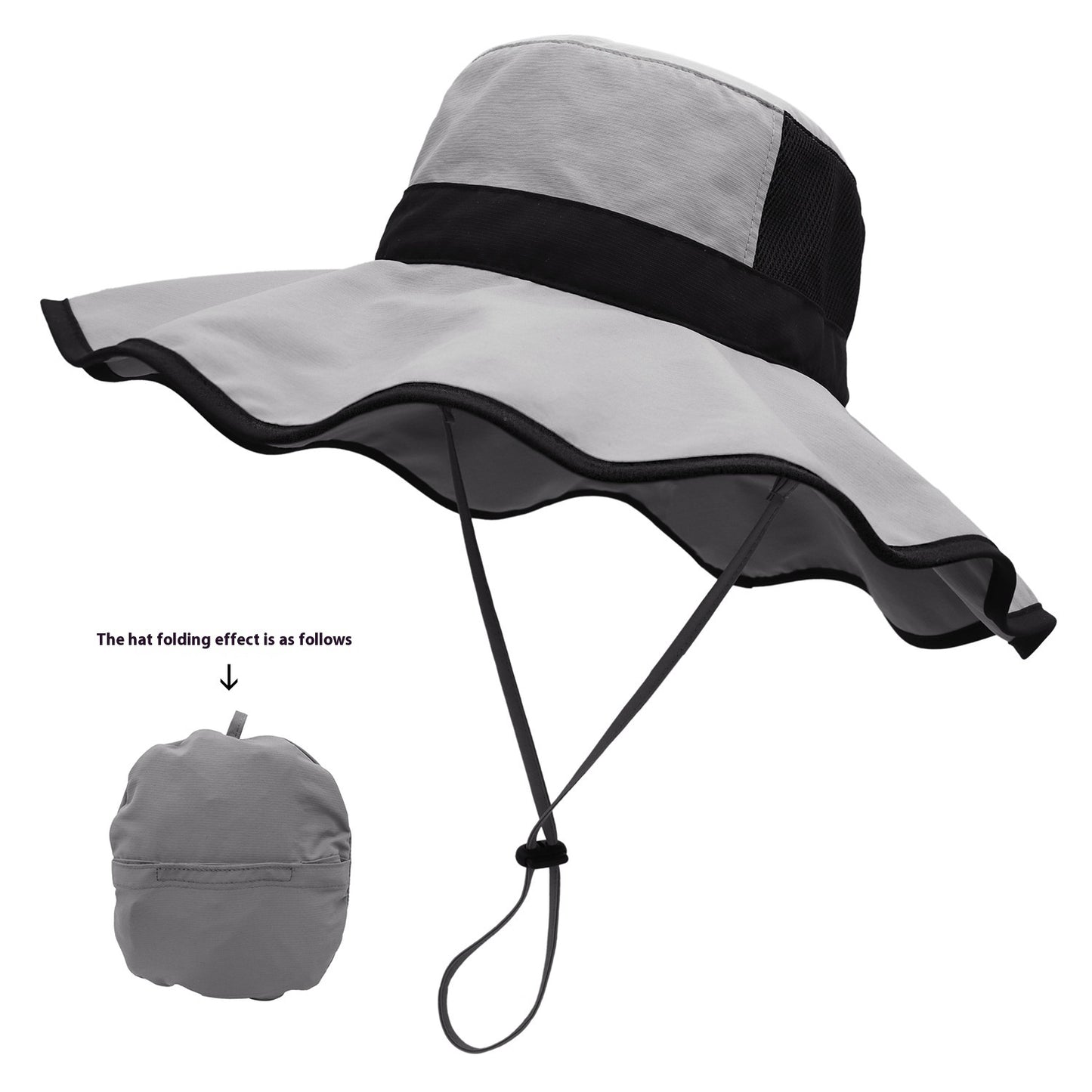 Sun Protection Travel Outdoor Riding Broad-brimmed Hat