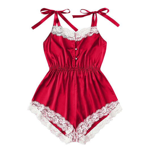 Pearl Button Underwear Nightdress Home Wear