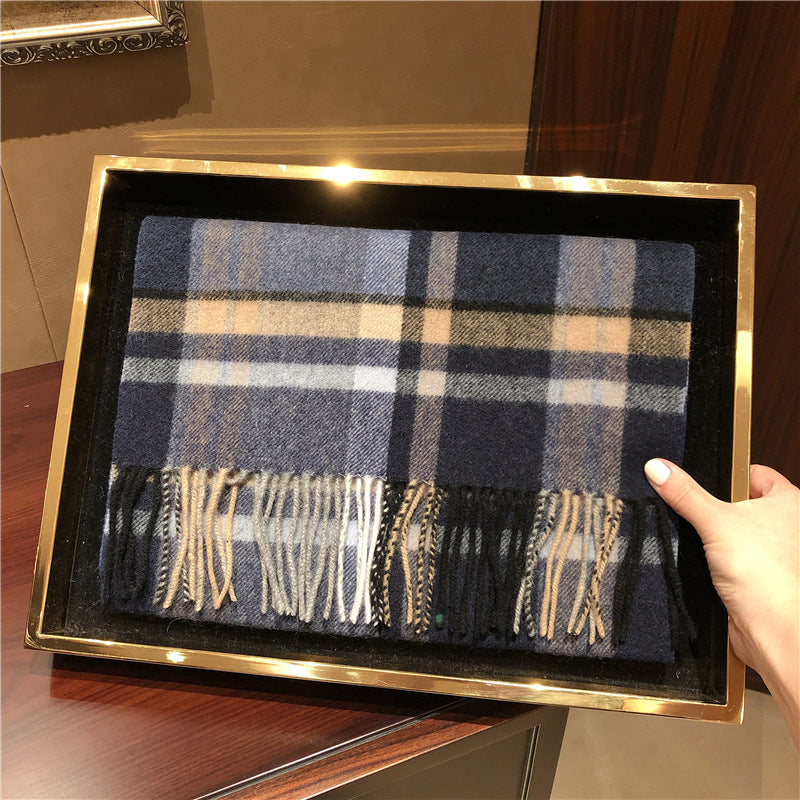 Edinburgh Scotland Edinburgh Plaid Scarf Winter New Wool Cashmere Warm