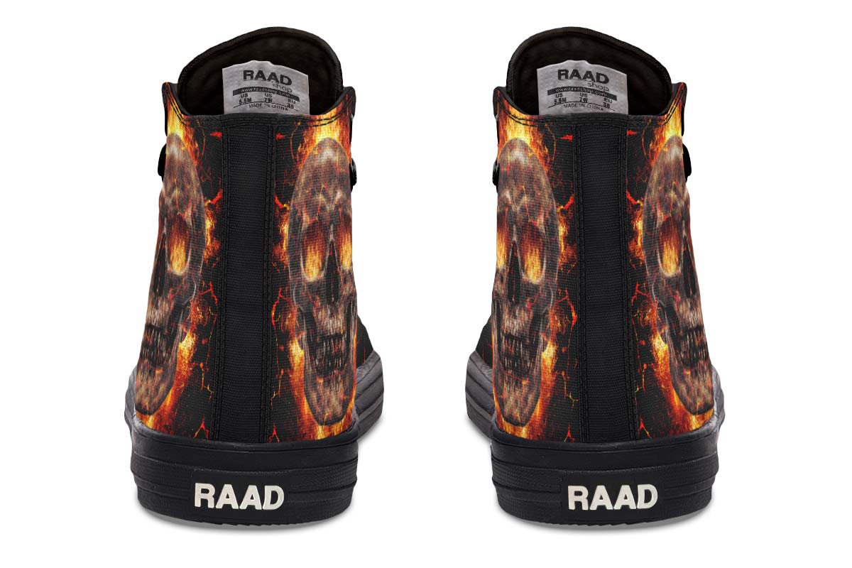 Printed Couple High-top Canvas Shoes