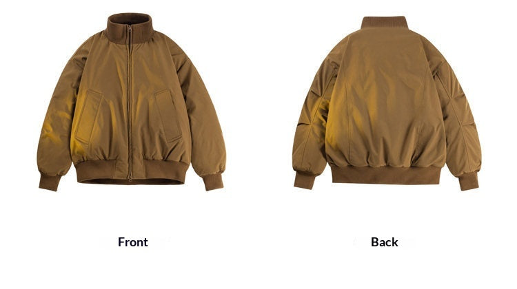 Mens Cropped Silhouette Cotton Jacket