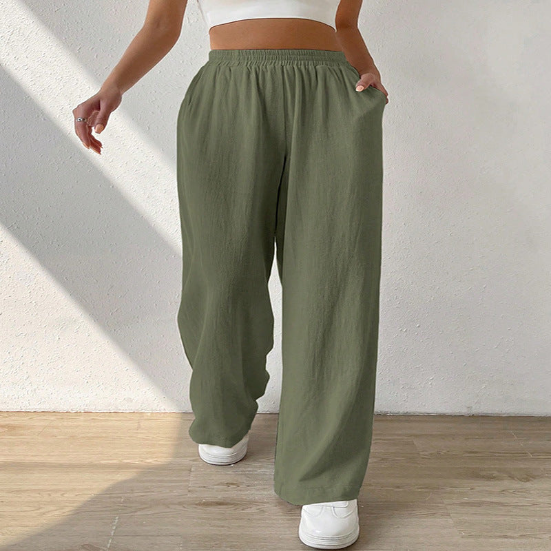 Women's Fashion Casual Loose Straight Casual Pants