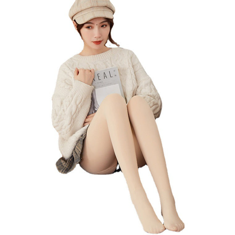 Women's Fashion Thickened Velvet Padded Leggings Autumn And Winter